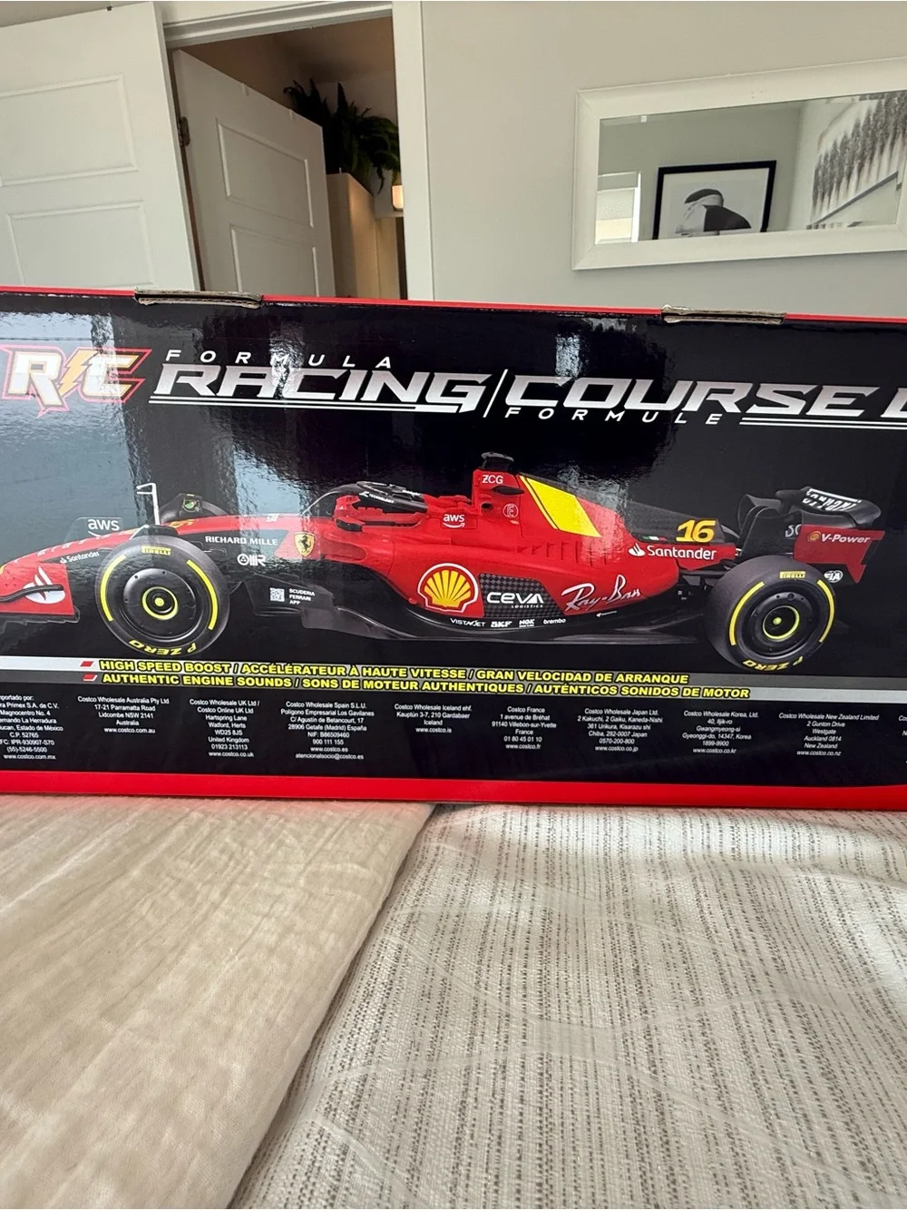 Red Ferrari-Style Formula Racing Car Toy - Kids Vehicles